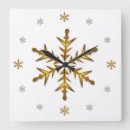 Buscar estacional relojes de pared Copo de nieve