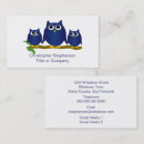 Buscar búhos tarjetas de visita Pájaro