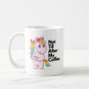 Buscar dibujo animado del unicornio tazas Lindo
