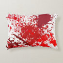 Buscar splatter cojines Rojo