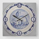 Buscar conejo blanco relojes de pared Pascua