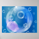 Buscar burbujas de jabón posters Azul