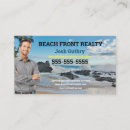 Buscar beach tarjetas de visita Agente inmobiliario