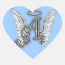 Buscar ángel alas pegatinas Monograma