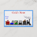 Buscar trenes tarjetas de visita Para niños