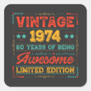 Buscar que 1974 pegatinas 50 º cumpleaños