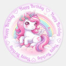 Buscar unicorn pegatinas Cumpleaños de niños