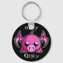 Buscar cerdo divertido llaveros Animal