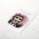 Buscar gato tarjetas de pascua Orejas de conejo