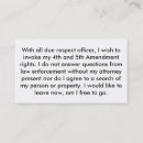 Buscar enmienda tarjetas de visita Abogado