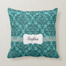 Buscar damasco de la turquesa cojines Modelos