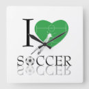 Buscar futbol relojes de pared Verde