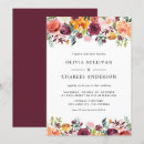 Buscar del otoño boda invitaciones Floral