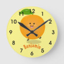 Buscar mandarina relojes de pared Naranja