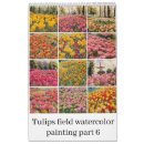 Buscar campo de flores calendarios Tulipán