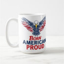 Buscar estilo americano tazas Rojo blanco azul