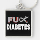 Buscar diabetes llaveros Cadena de claves