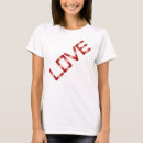 Buscar borde blanco camisetas Rojo