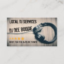 Buscar cantante profesional tarjetas de visita Djs