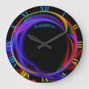 Buscar colores neón de relojes de pared Psicodélico