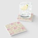 Buscar flores del vintage posavasos Rosa