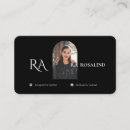 Buscar blanco y negro moderno tarjetas de visita General y unisex