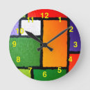 Buscar estilo mondrian relojes de pared Abstracto