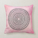 Buscar mandala rosada cojines Bohemio