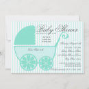 Buscar turquesa y gris invitaciones Futura madre