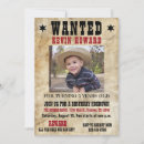 Buscar wanted invitaciones Vaquero