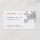 Buscar internacionales tarjetas de visita Elegante