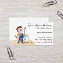 Buscar fontanería del fontanero tarjetas de visita El sondear