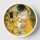 Buscar klimt el beso relojes de pared Amar