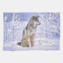 Buscar lobo gris paños de cocina Animal
