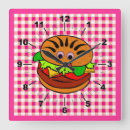 Buscar hamburguesa relojes de pared Carne