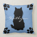 Buscar pelo azul cojines Gato de pelo largo