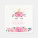 Buscar unicorn servilletas Ducha de bebé chica