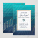 Buscar mitzvah 11x16 invitaciones Acuarela