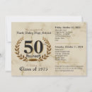 Buscar quincuagésimo invitaciones Elegante