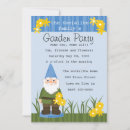 Buscar garden gnome invitaciones Flores