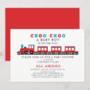 Buscar train 13x18 invitaciones Todo a bordo