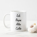 Buscar la vida comienza tazas Adorable