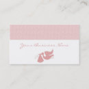 Buscar cigüeña tarjetas de visita Rosa