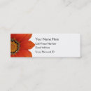 Buscar flores anaranjadas tarjetas de visita Negocio