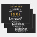 Buscar 40 años papel de regalo Para él