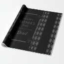 Buscar negro y gris papel de regalo Papá