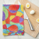 Buscar dibujo abstracto paños de cocina Colorido