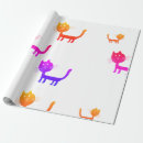 Buscar dibujos del gato papel de regalo Para niños