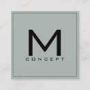 Buscar gray tarjetas de visita Monograma