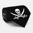 Buscar cráneo y bandera pirata corbatas Jolly roger